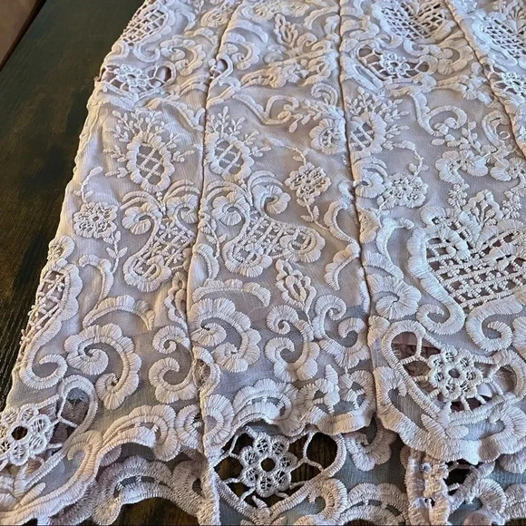 nikibiki pink crochet cup sleeve dress size m - Picture 8 of 16